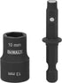 DEWALT FLEXTORQ Socket and Short Extension, 2 in 1, 10mm & 13mm, Double-Ended Nut Driver (DWADEND1013MM)...