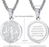Saint Brendan Necklace - 1" Stainless Steel Catholic St. Brendan Medal Pendant with 24" Chain...