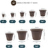 The HC Companies 10 Inch Round Prima Planter - Plastic Plant Pot with Rolled Rim for Indoor Outdoor Plants Flowers Herbs, Cappuccino...