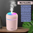 Colorful Cool Mist Mini Humidifier 300ml, USB Personal Desktop Humidifiers for Car Office Home Travel, Auto Shut-Off, 2 Mist Modes, Ultra Quiet.(p...