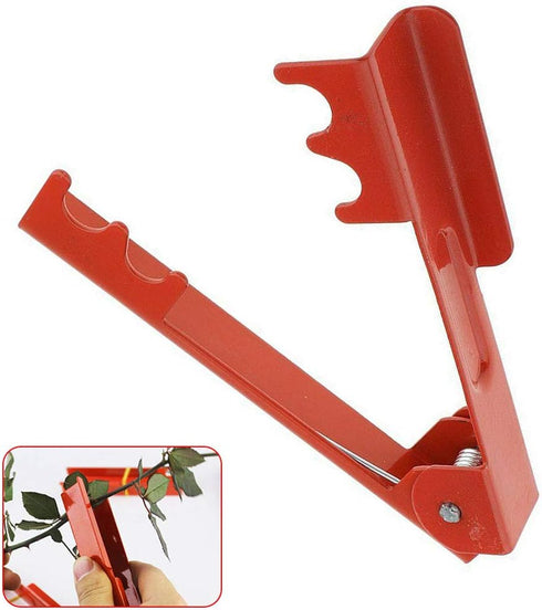 Rose Thorn and Leaf Stripping Tool, Rose Thorn Remover, Metal Flower Burrs Plier, DIY Bouquet Garden Florist Tool for Floral DIY and Gardening(Red...