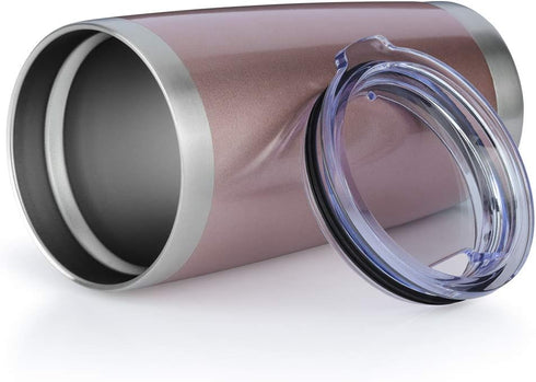 20oz Tumbler Bulk Stainless Steel Vacuum Insulated Tumblers with Lid Double Wall Travel Mug Durable Powder Coated Coffee Cup, Suitable for Ice Dri...