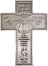 Silver-Toned Pewter Seven Gifts of The Holy Spirit Hanging Wall Cross, 5 7/8 inches...