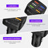 Car Charger Adapter, 6 USB Multi Port Fast Charger, Include QC 3.0 and 5 Other Ports, Auto Quick Charging Adapter for Most Cell Phones, Interior C...