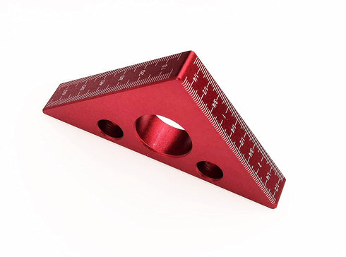 Aluminium Alloy Woodworking Triangle Ruler Inch Metric Measuring Tools 45 Degree Carpentry Squares Precision Woodworking Tools (Small)...