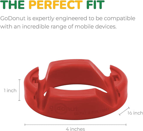 GoDonut – Phone Stand Original – Cell Phone Holder + Tablet Stand Desk Organizer – Compatible with Tablet, iPhone 16 15 14 Pro Max, Android & Most...