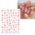 JMEOWIO 12 Sheets Fruit Nail Art Stickers Decals Self-Adhesive Pegatinas Uñas Strawberry Watermelon Lemon Nail Supplies Nail Art Design Decoration...