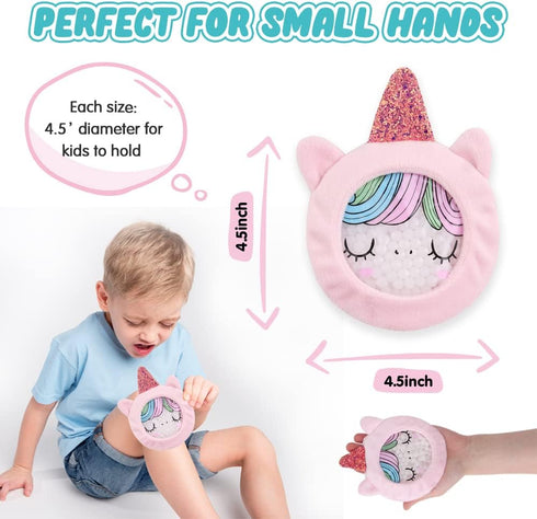 Hilph Kids Ice Packs for Boo Boos, Reusable Cold Packs with Sleeves for Kids Injuries, Toddler Animal Ice Packs Hot Cold Therapy for Kids Bumps, S...
