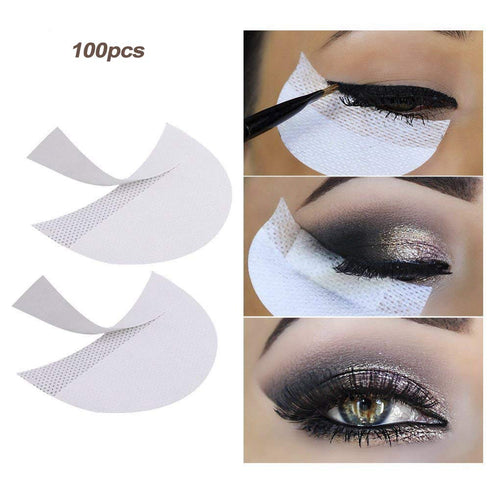 LKE 100pcs Eyeshadow Stencils Professional Pads Under Eye Eyeshadow Gel Pad Patches for Eyelash Extensions/Lip Makeup...