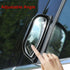 Back Passenger Rear View Mirror Adjustable Blind Spot Mirror,Real Glass,Car SUV Side View Mirror Wide Angle With Convex Surface Stick on B-Pillar ...
