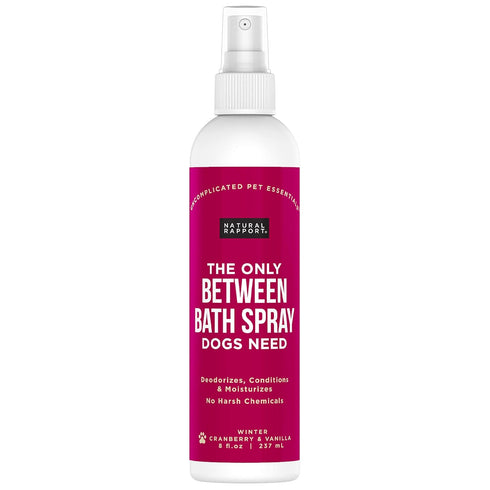 Natural Rapport Dog Cologne Spray Cranberry & Vanilla Scent - The Only Between Bath Spray Dogs Need - Convenient, Dog Deodorant Spray and Pet Urin...