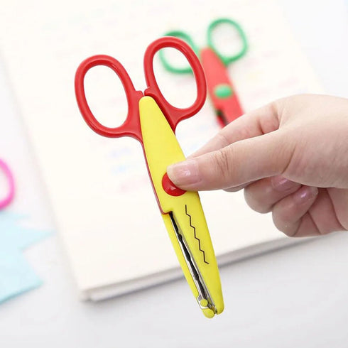 Paper Edge Scissors, Set of 6 Craft Scissors with 6 Different Wavy Lines Decorative Edge, DIY Art Paper Scrapbooking Decorative Edge Scissors...