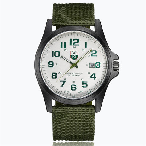 CdyBox 3 Pack Women Nylon Strap Watches Men's Calendar Sport Quartz Wristwatch Military Watch Wholesale...