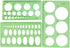 Circle Templates Ellipse Drawings Templates Drafting Stencils Measuring Tools Template Artist Design Drawing Aid Tool Circle Templates Measuring E...