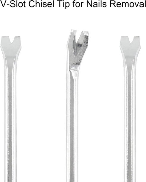 3pcs Tack Lifter, Nail Staple Puller Remover, Tack Puller Screwdriver Tack Rivet Remover Tool, V Tip Pry Screwdriver Removal Tool (7.4" Length)...