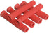Spark Plug Wire Heat Shield & Sleeve - 2500 High Temp Heat Tape Protection - 8 Pack (Red)...