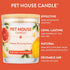 One Fur All Citrus Candle 9 OZ Plant-Based Soy Candle, Clean Burning and Long Lasting Air Freshener with a 60 Hour Burn Time - Ruby Red Grapefruit...