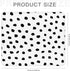 Polka Dots Square Mouse Pad Boho,White Small Mouse Pads for Desk Wireless Mouse,Stitched Edge Mousepad Non-Slip Rubber Base Gaming Mouse Mat for C...