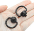2 Pack D-Type Screw Stainless Steel D Ring Screw Hinged Holder Camera Fixing Screw for Tripod DSLR Cameras for Quick Release Wrist Strap Sling, Bl...