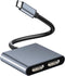 HDMI Dual Monitor Adapter, Gmeaou USB C to Dual HDMI Adapter 4K, Dual HDMI Adapter for 2 Monitors, Dual Monitor Adapter, HDMI Splitter for Dual Mo...