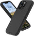 Sansunto for iPhone 13 Pro Max Case and 12 Pro Max Case, Full Body Protection Heavy Duty Shockproof Military Grade 3 in 1 Silicone Rubber with Har...
