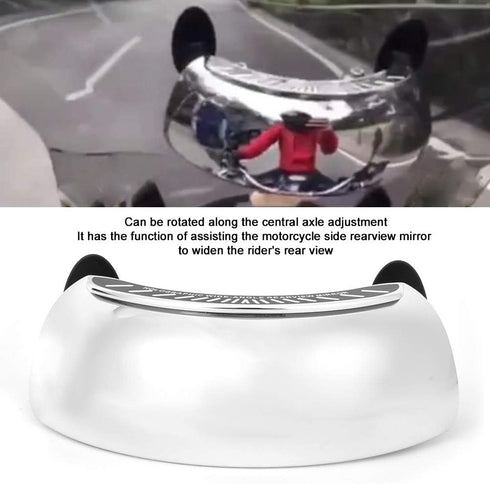 aqxreight - Motorcycle Rear View Mirror 180 Degree Wide-angle Rear View Mirror Blind Spot Side Mirror Universal...