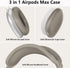 Case Cover for AirPods Max Headphones, Clear Silicone Ear Pad Case Cover/Ear Cups Cover/Headband Cover for AirPods Max, Accessories Soft Silicone ...