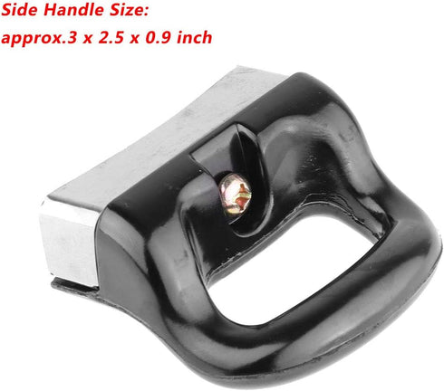 renvena Replacement Handle Pair for Pan Pot/Dutch Ovens (2Pcs Handle 4Pcs Screw) Black One Size A...
