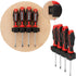 INTERTOOL 4-Piece Magnetic Screwdriver Set, Phillips & Flat Head, S2 Steel, Premium Grip Handles, Rust Resistant, General Purpose Repair Kit VT08-...