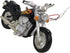 Black Motorcycle With Flames Resin Hanging Christmas Ornament...