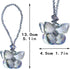 H&D HYALINE & DORA Crystal Glass Butterfly Car Key Charm Mirror Hanging Ornaments Gift (Butterfly-1)...