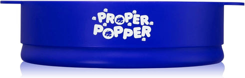 The Original Proper Popper Microwave Popcorn Popper, Silicone Popcorn Maker, Collapsible Bowl BPA Free & Dishwasher Safe - (Blue)...