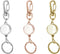 3 Pack Retractable Keychain, Retractable Badge Holder, Badge Reel for Id Card Holders, Id Card Holder ?Sliver,Rose Gold,Gold...