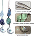 Handmade Crystal Window Car Hanging Ornaments Rear View Mirror Car Decor Raw Stone Healing Crystals Moon and Star Decorative Car Accessories (Cele...