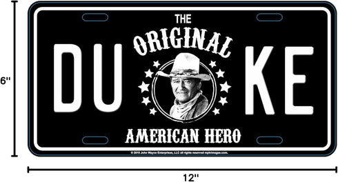 Midsouth Products John Wayne License Plate - Black and White...