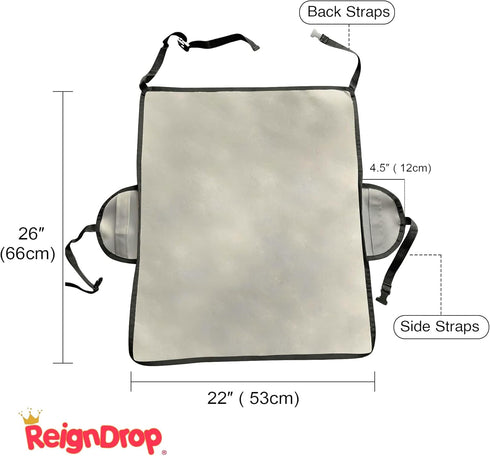 Booster Seat Cover Protector – Water-Proof High Chair Seat Protector Pad – Large Dining Room Chair Seat Protector – Includes Wash Bag – Easy to Ma...