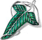 Bahamut Elegant Elven Green Tree Leaf Enamel Pins Brooch for Women Men Suit Pendant Necklace,Cloak Clasp Brooches Cosplay Jewelry...