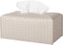 Tissue Box Cover PU Leather Tissue Holder Square Facial Tissue Case Facial Paper Organizer Dispenser for Bathroom, Vanity Countertop, Tabletop, Ca...