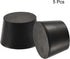 MECCANIXITY Rubber Tapered Plug 33mm to 41mm Solid Test Tubes Bungs Stopper Black for Lab Home 5 Pieces...