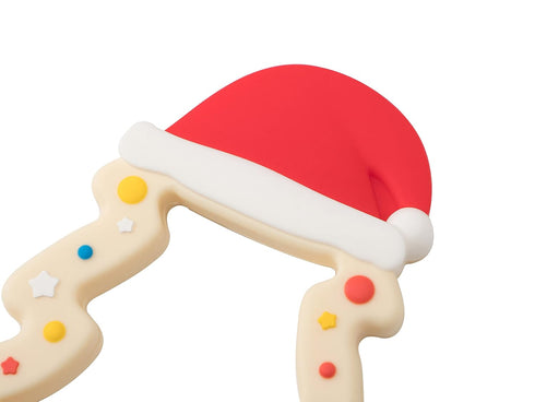 Jimibaby Christmas Teether - Teething Toy for Baby Boys & Girls, Ideal Stocking Stuffer, Comes with Gift Package (Christmas Hat)...