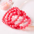 Watermelon red Natural Stone 6MM Beads Round Loose Chalcedony Beads for Jewelry Making DIY Handmade Approxi 62/pcs...