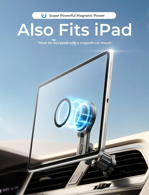 LISEN Ultra-Thin(0.4mm) for Magsafe Sticker, Powerful Magsafe Ring, Magsafe Ring Magnet Compatible with Magsafe Magnetic Wireless Charger for iPho...