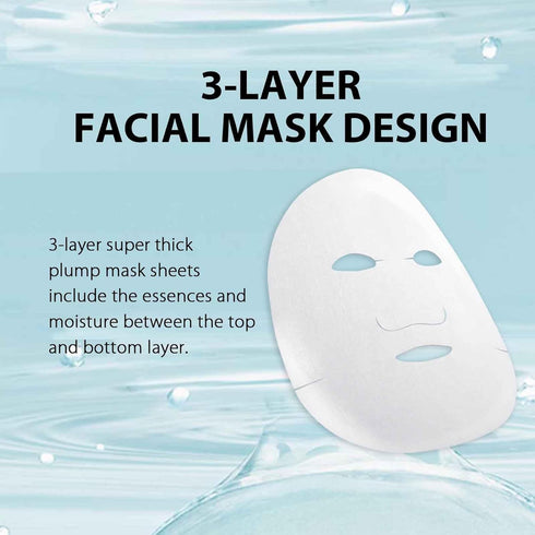 Lululun 21pc Hydrating Face Mask Set, Moisturizing Cotton Face Mask, Ideal for All Skin Type Skincare, Perfect for Daily Use - PRECIOUS GREEN & PR...