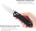 Pocket Folding EDC Knife: 3.14" D2 Steel Satin Sharp Blade, G10 Scales, Crossbar Axis Lock, Reversible Clip, Great Gifts for Men Women Camping Hik...