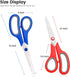 Scissors Set of 5-Pack, 8" Scissors All Purpose Comfort-Grip Handles Sharp Scissors for Office Home School Craft Sewing Fabric Supplies, High/Midd...