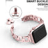 OULUCCI Compatible Apple Watch Bands For Women 42mm 41mm 40mm 38mm iwatch Series 10 9 8 7 6 SE 5 4 3 2 1 D-Shape Stainless Steel Strap Rose Gold...