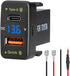 Car Charger Dual 18W USB PD+QC3.0 Fast Charge for Toyota, Type C USB Car Power Socket with LED Voltmeter Display, Compatible with 12/24V Cars(1.6 ...