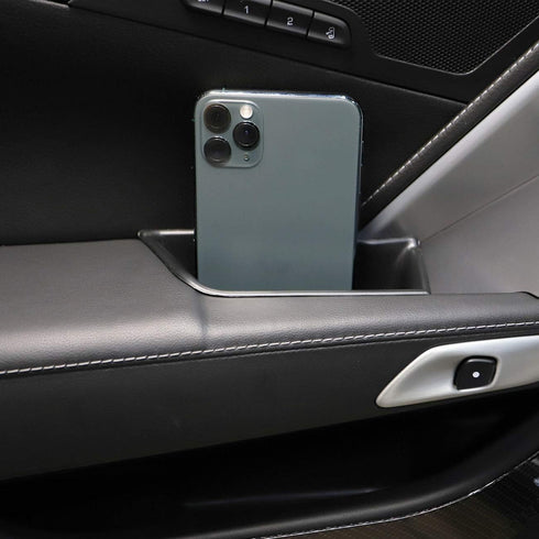 Korlot Inner Door armrest Storage Box Tray Compatible for C7 Corvette Stingray Chevrolet 2014-2019 /Z06/Grand Sport 2014+...
