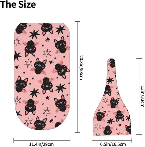 Halloween Cute Cartoon Bat Newborn Swaddle Blanket with Beanie Set Soft Baby Sleep Sack Stretch Adjustable Swaddle Wraps Receiving Blankets...