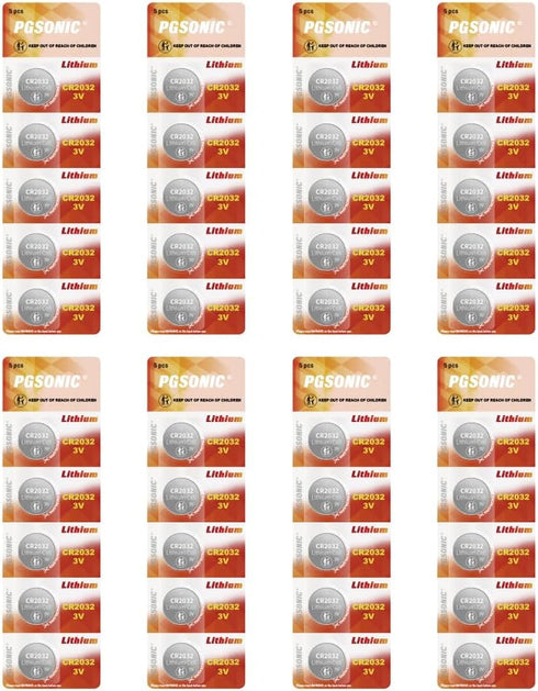 40 Pack CR2032 Batteries, 3V Lithium Coin Battery for Small Electronic Devices, 5 Year Shelf Life...
